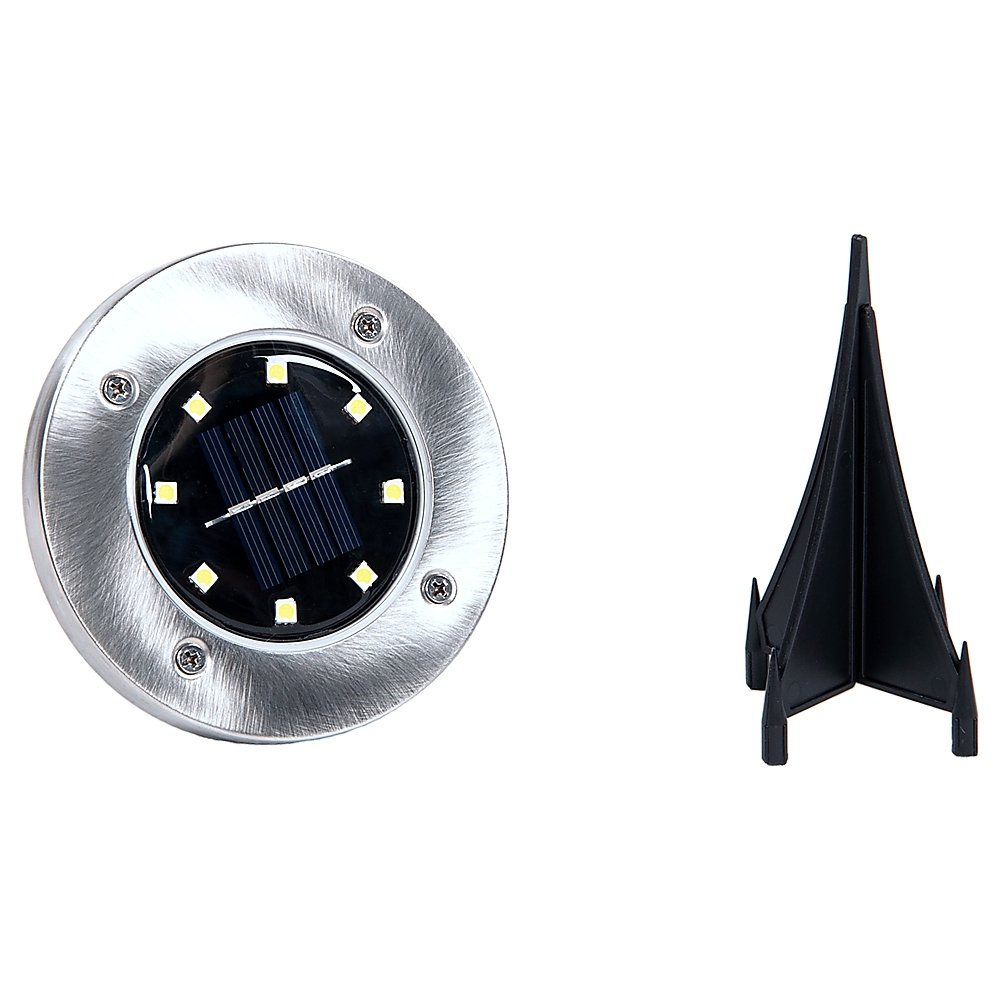 12x Solar Powered LED Buried Inground Recessed Light Garden Outdoor Deck Path