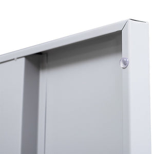 Standard Lock One-Door Office Gym Shed Clothing Locker Cabinet Grey