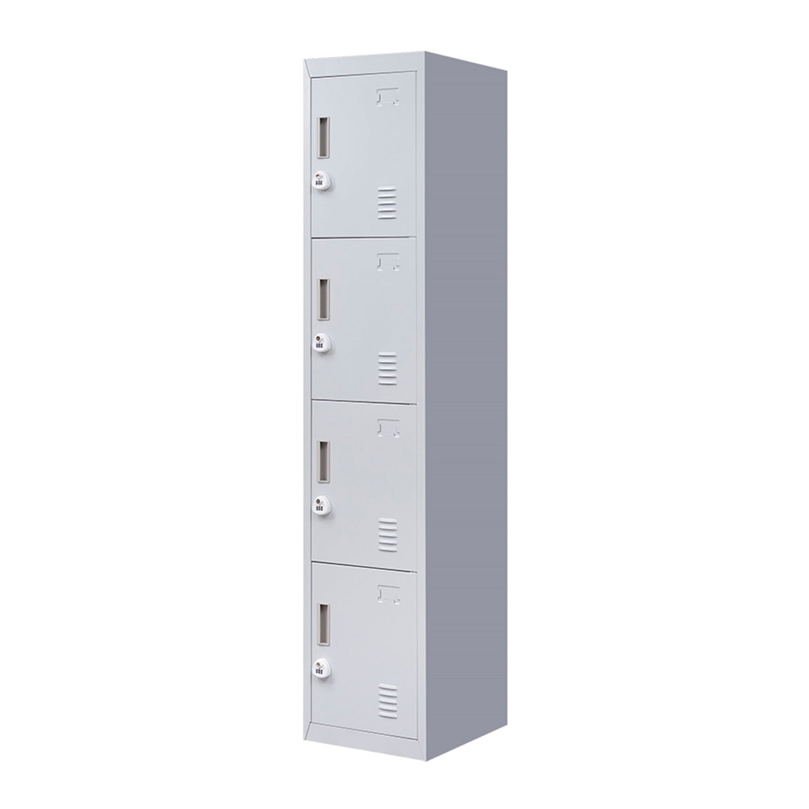 4-Door Vertical Locker for Office Gym Shed School Home Storage