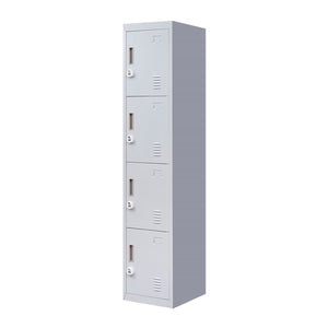 4-Door Vertical Locker for Office Gym Shed School Home Storage