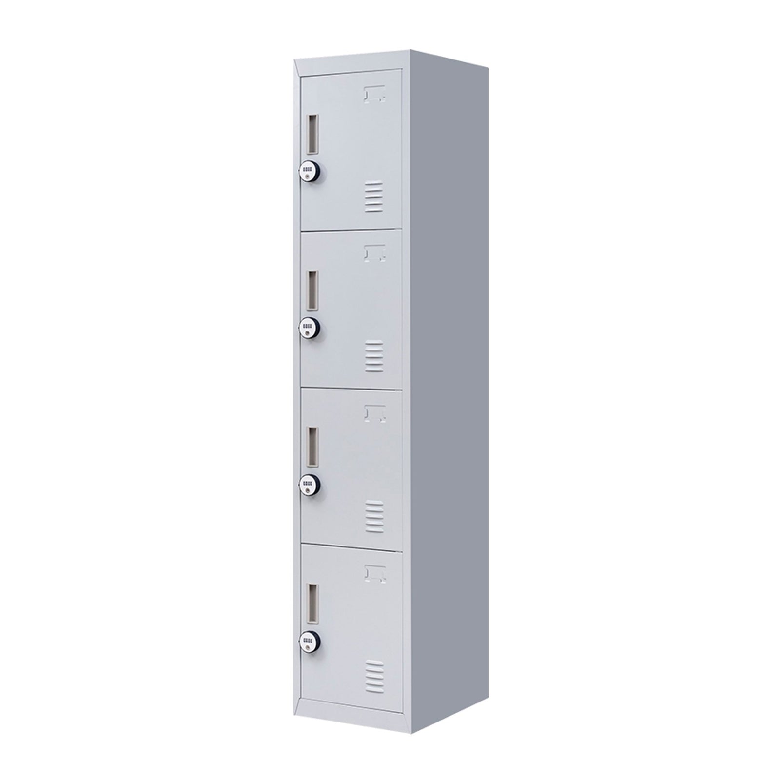 4-Door Vertical Locker for Office Gym Shed School Home Storage