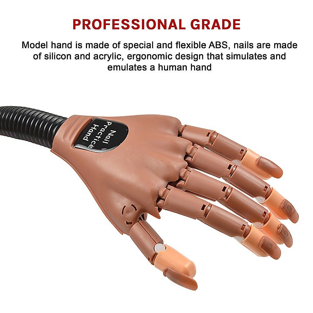 Practice Hand Model for Nail Art | Training and Display | Manicure with False Nails