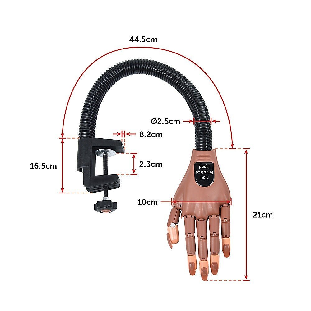 Practice Hand Model for Nail Art | Training and Display | Manicure with False Nails
