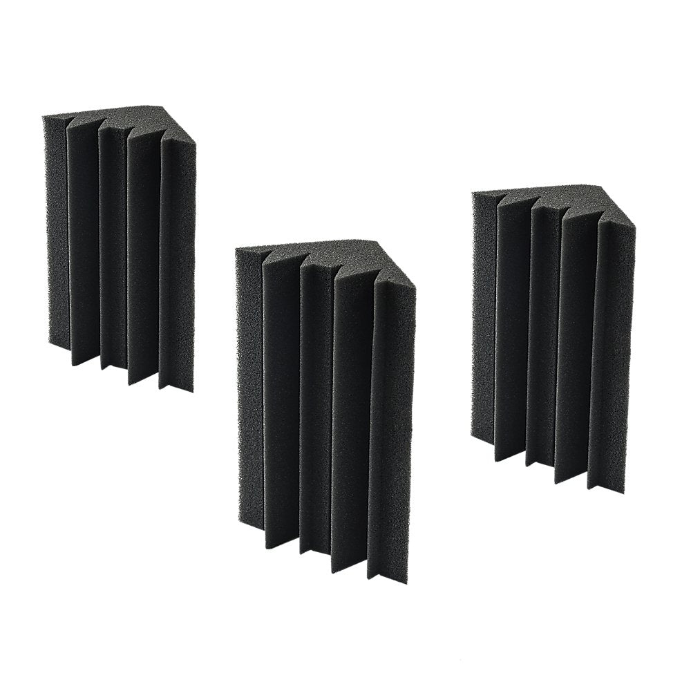 20pcs Studio Acoustic Foam Corner Bass Trap Sound Absorption Treatment Proofing