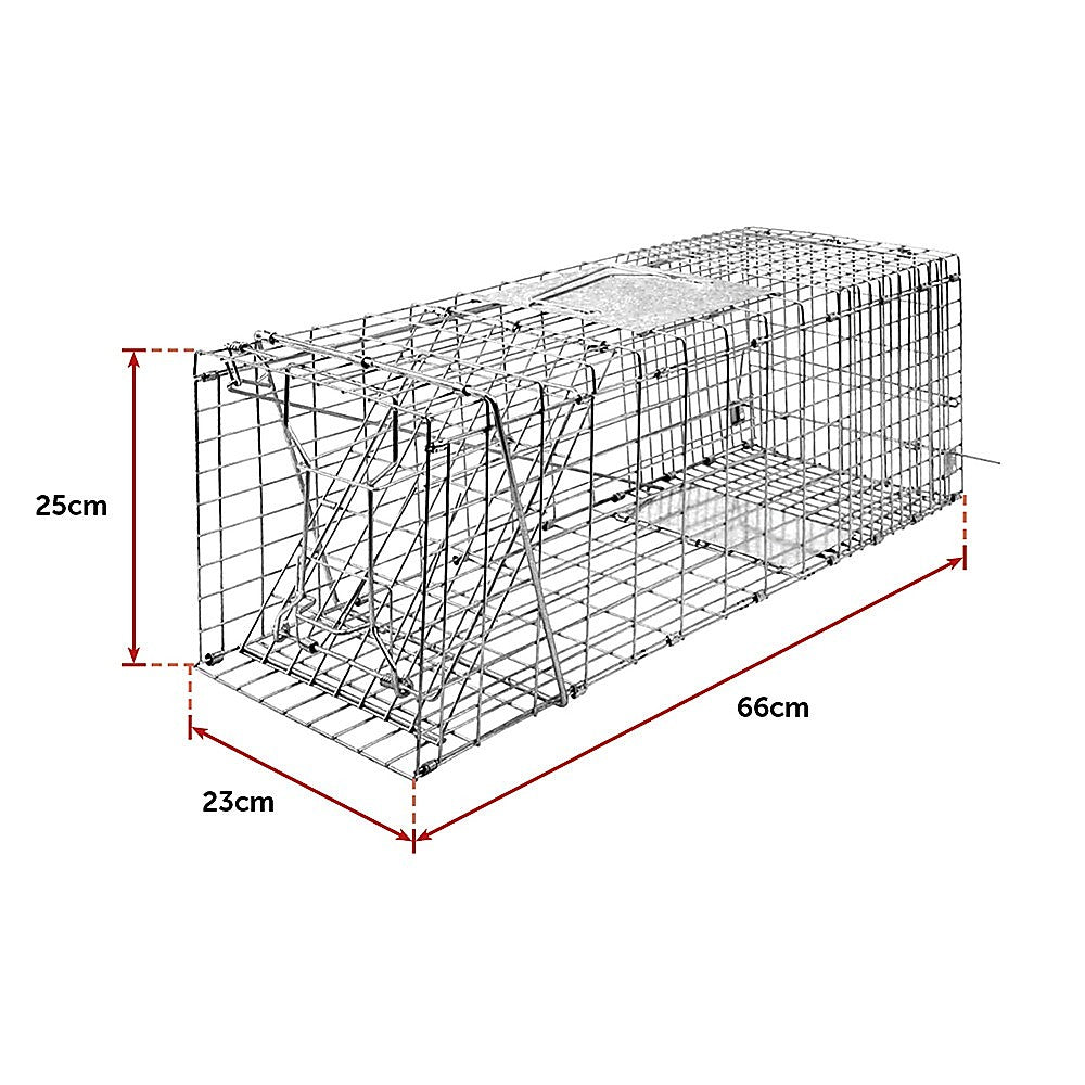 Trap Humane Possum Cage Live Animal Safe Catch Rabbit Cat Hare Fox