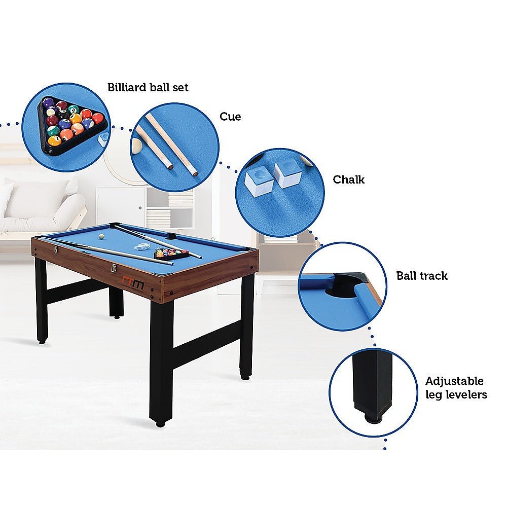 4FT 3-in-1 Games Foosball Soccer Hockey Pool Table Table