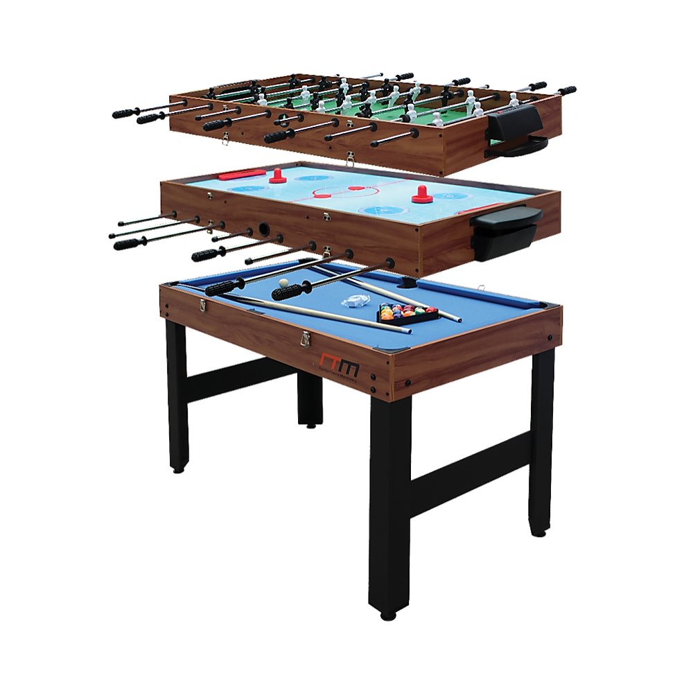 4FT 3-in-1 Games Foosball Soccer Hockey Pool Table Table