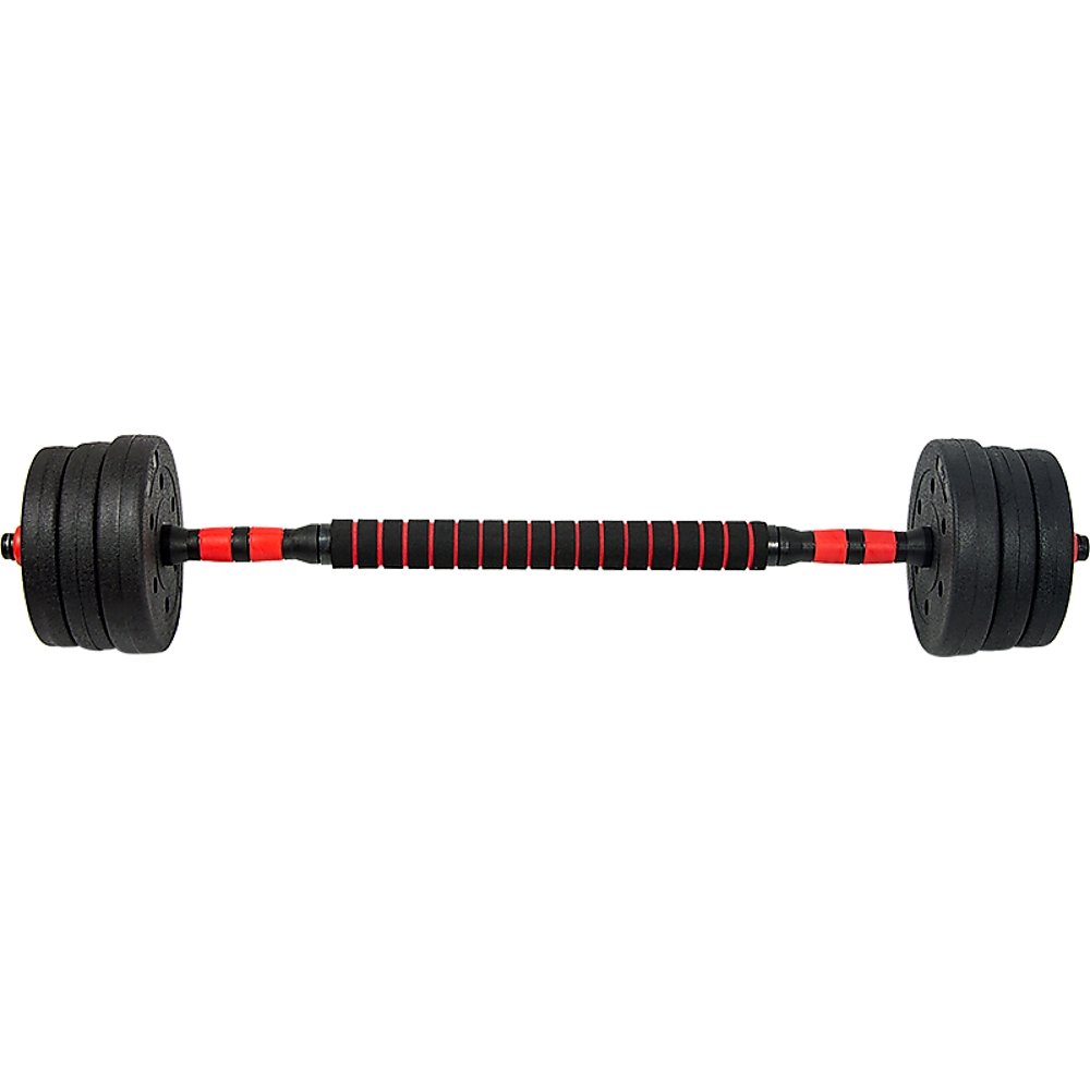 20kg Adjustable Rubber Dumbbell Set Barbell Home GYM Exercise Weights
