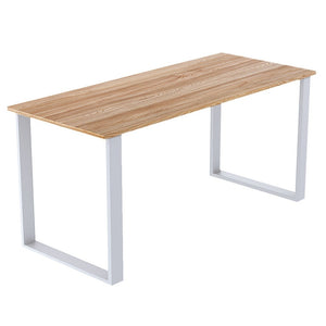 Square Shaped Table Bench Desk Legs Retro Industrial Design Fully Welded - White