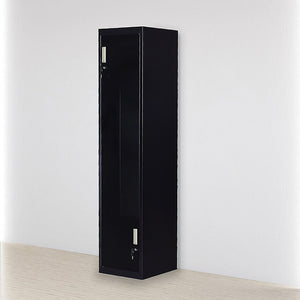 Black Two-Door L-shaped Office Gym Shed Storage Lockers