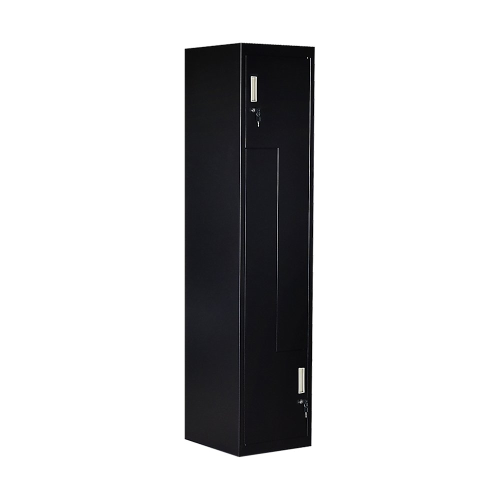 Black Two-Door L-shaped Office Gym Shed Storage Lockers