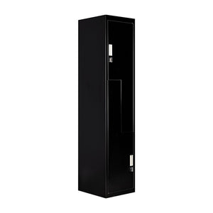 Black Two-Door L-shaped Office Gym Shed Storage Lockers