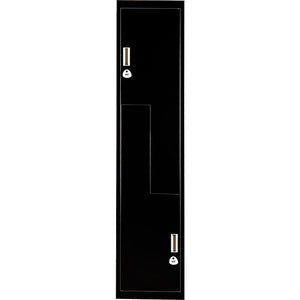 Black Two-Door L-shaped Office Gym Shed Storage Lockers