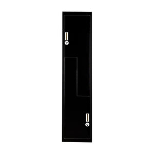 Black Two-Door L-shaped Office Gym Shed Storage Lockers