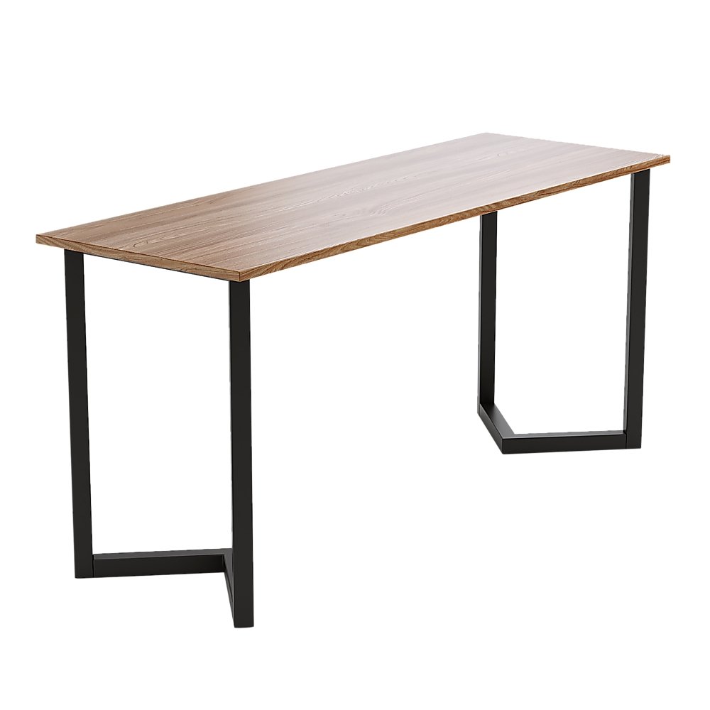 V Shaped Table Bench Desk Legs Retro Industrial Design Fully Welded - Black