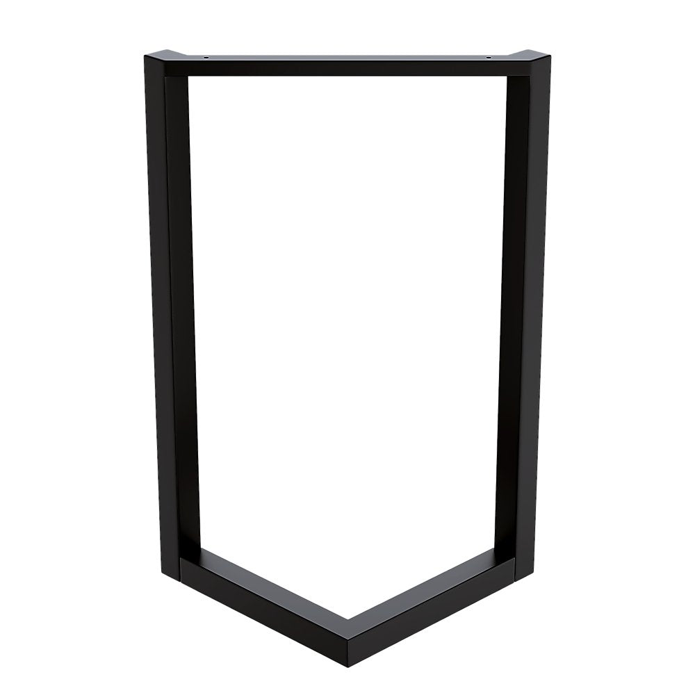 V Shaped Table Bench Desk Legs Retro Industrial Design Fully Welded - Black