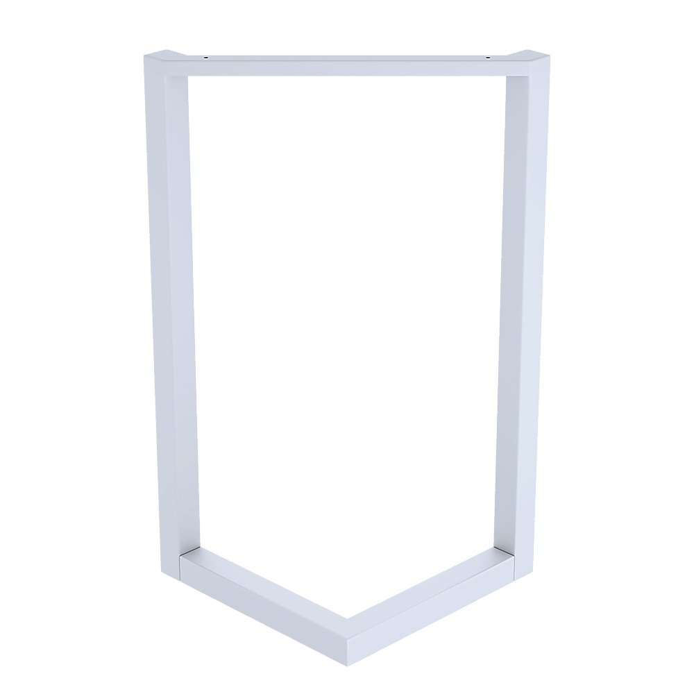 V Shaped Table Bench Desk Legs Retro Industrial Design Fully Welded - White