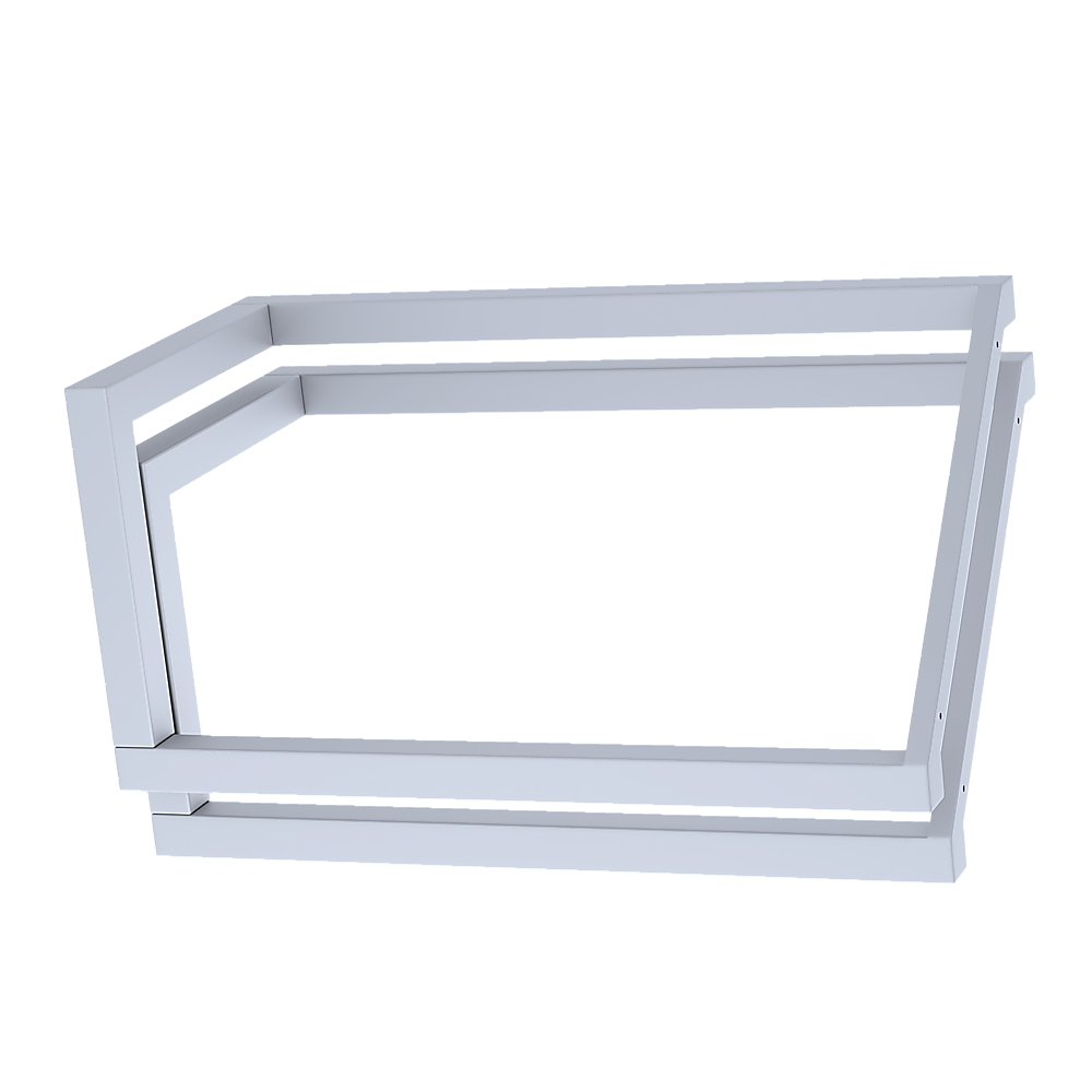 V Shaped Table Bench Desk Legs Retro Industrial Design Fully Welded - White