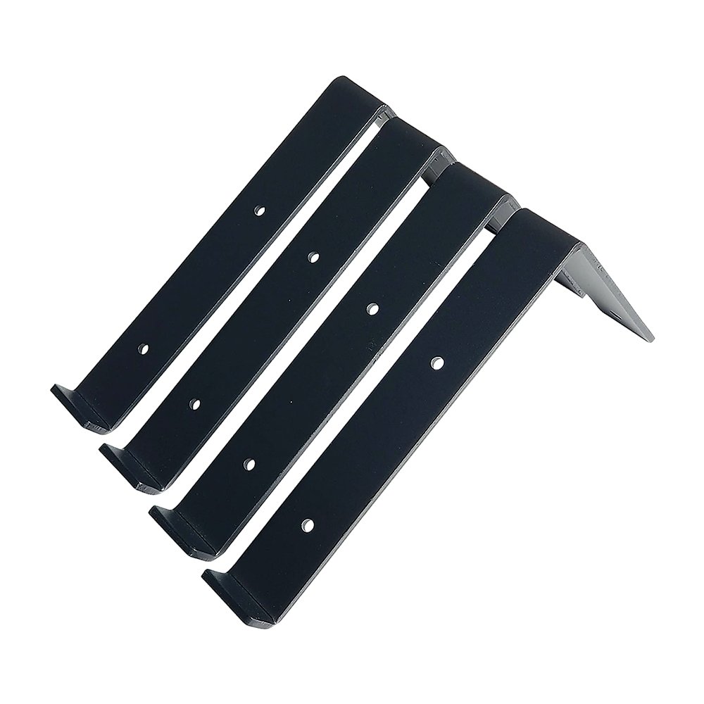 Floating Wall Shelf Brackets Heavy Duty Rustic Industrial 4-Pack