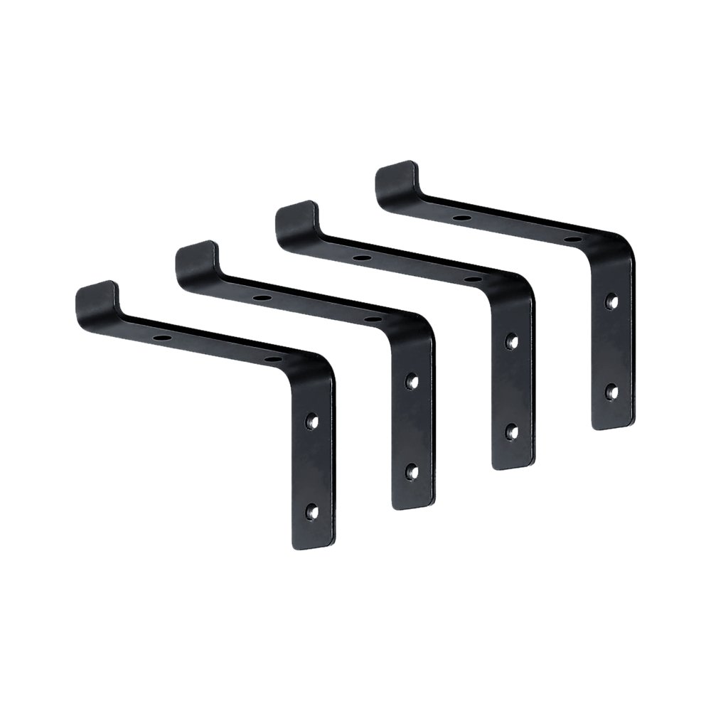 Floating Wall Shelf Brackets Heavy Duty Rustic Industrial 4-Pack