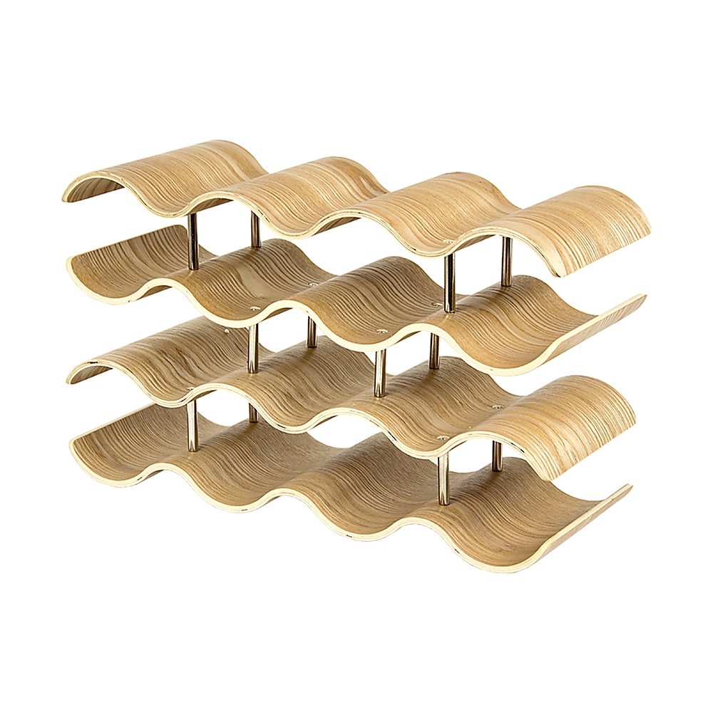 Wooden Wave Wine Rack/Creative Home Grape Wine Holder Shelf Cabinet/Bottle Rack