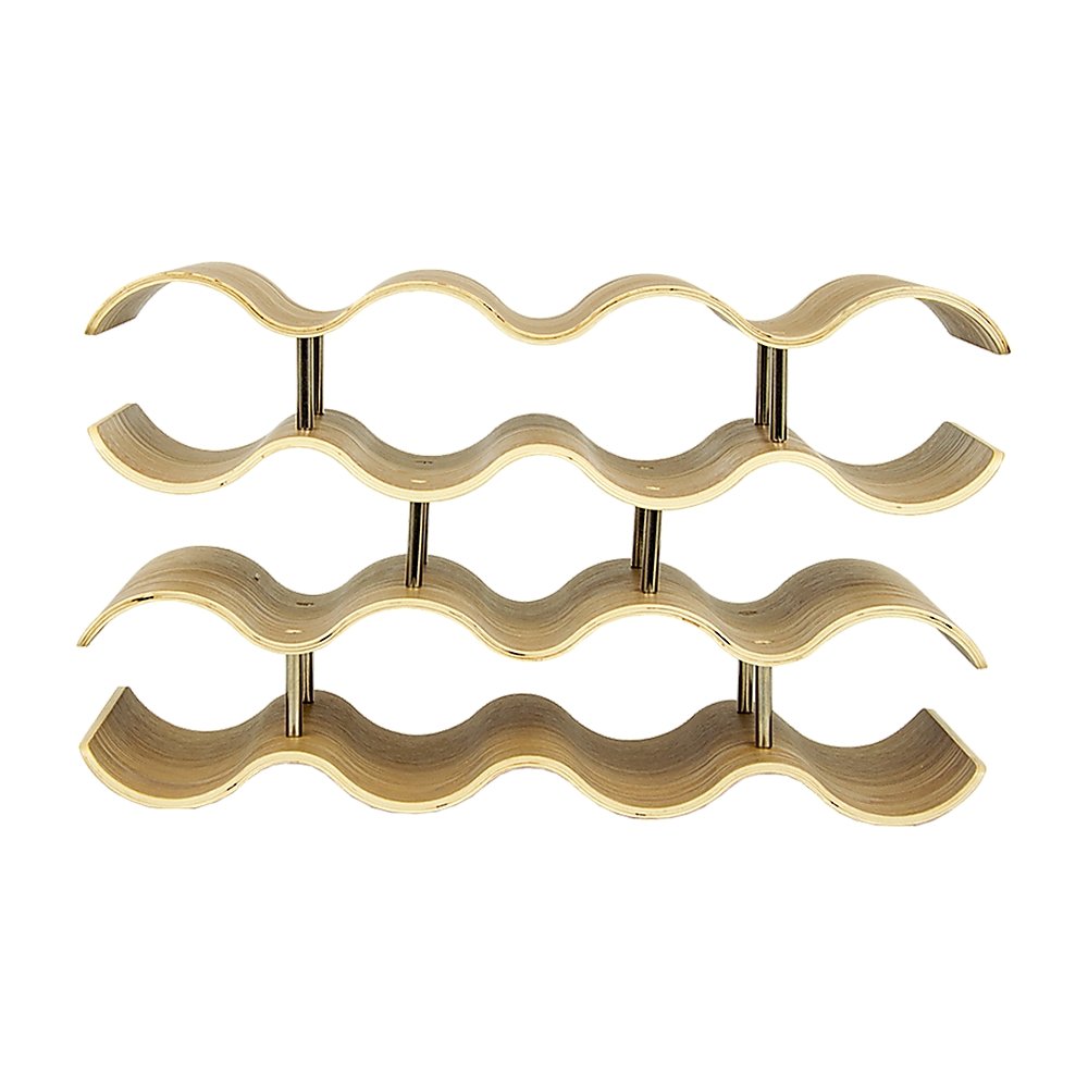 Wooden Wave Wine Rack/Creative Home Grape Wine Holder Shelf Cabinet/Bottle Rack