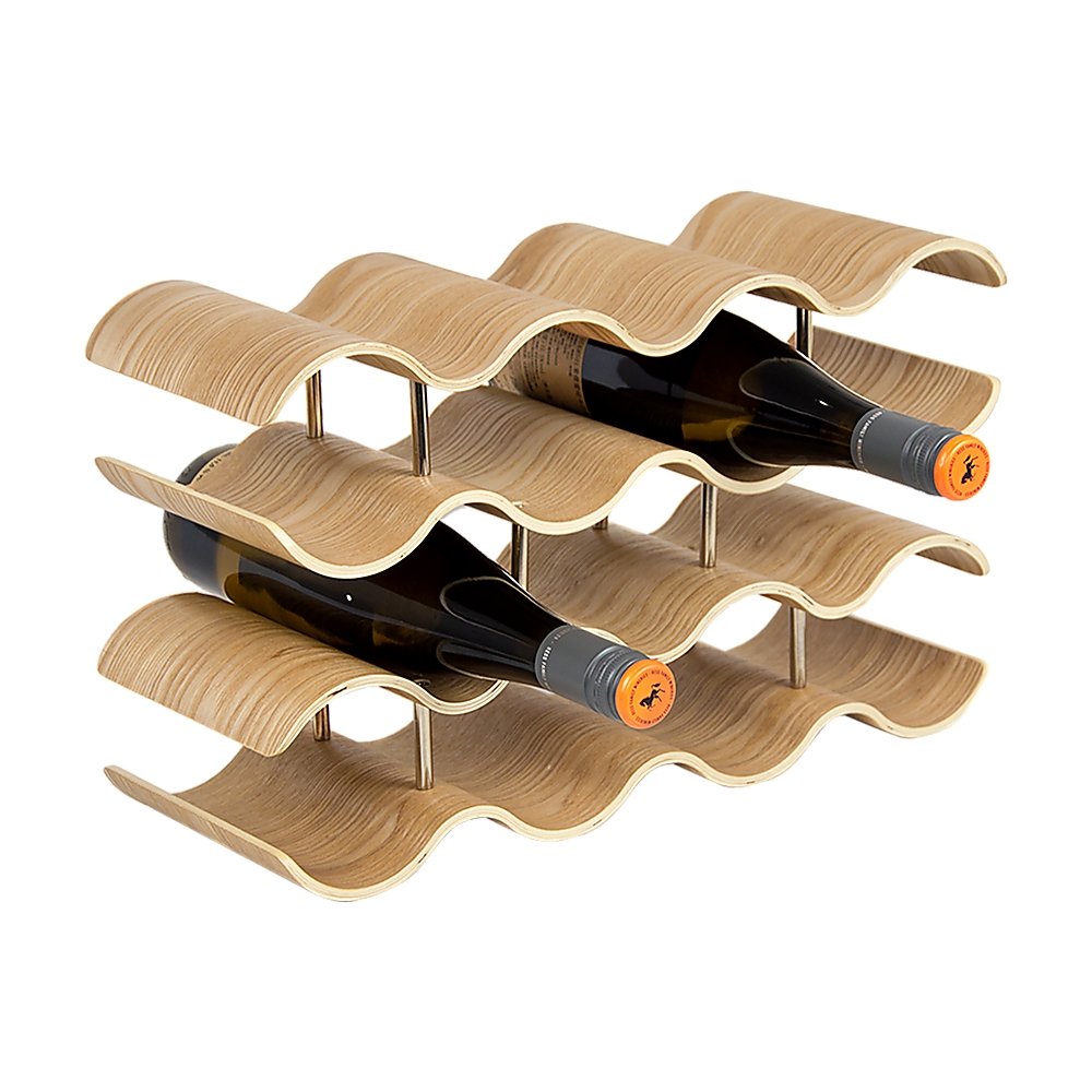 Wooden Wave Wine Rack/Creative Home Grape Wine Holder Shelf Cabinet/Bottle Rack
