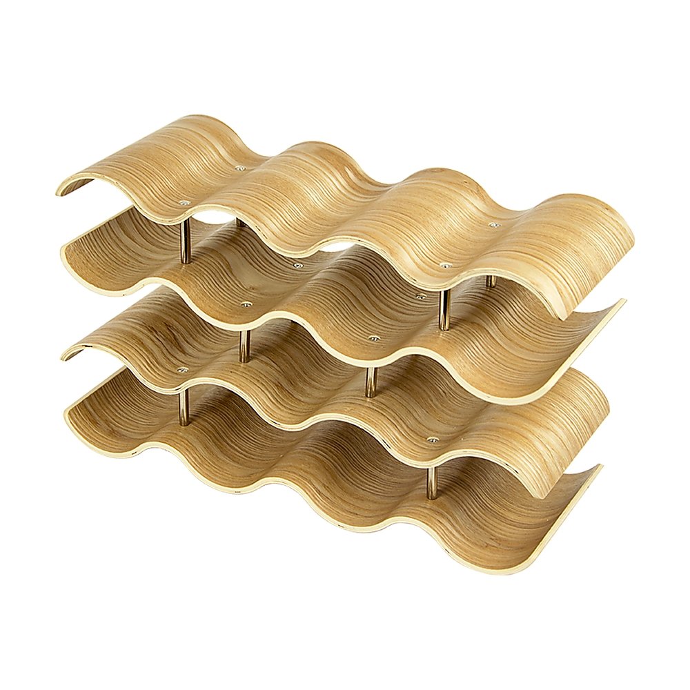 Wooden Wave Wine Rack/Creative Home Grape Wine Holder Shelf Cabinet/Bottle Rack