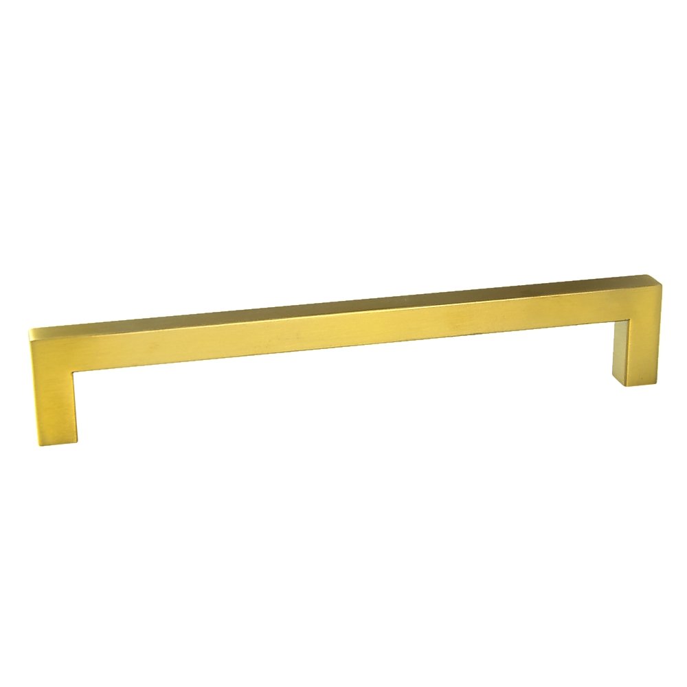 Brushed Brass Drawer Pulls Kitchen Cabinet Handles - Gold Finish 192mm
