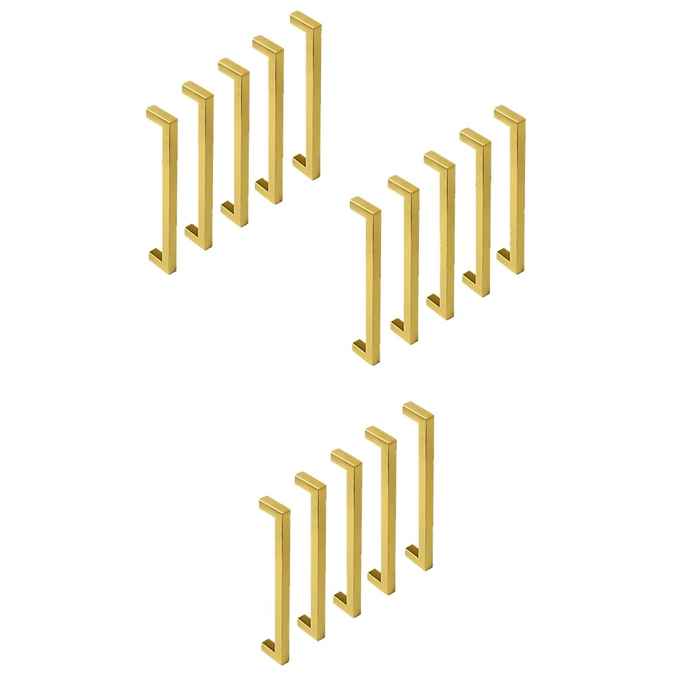 Brushed Brass Drawer Pulls Kitchen Cabinet Handles - Gold Finish 192mm