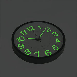305mm Wall Clock - Glow In The Dark