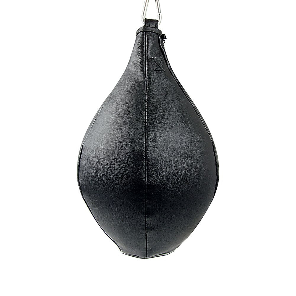 Boxing Speed Bag CowHide Leather MMA Punching Focus Bag Muay Thai Training Speed