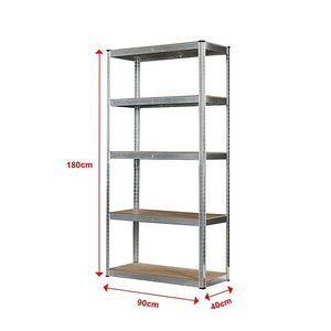 1.8M Warehouse Styled Metal Storage Rack