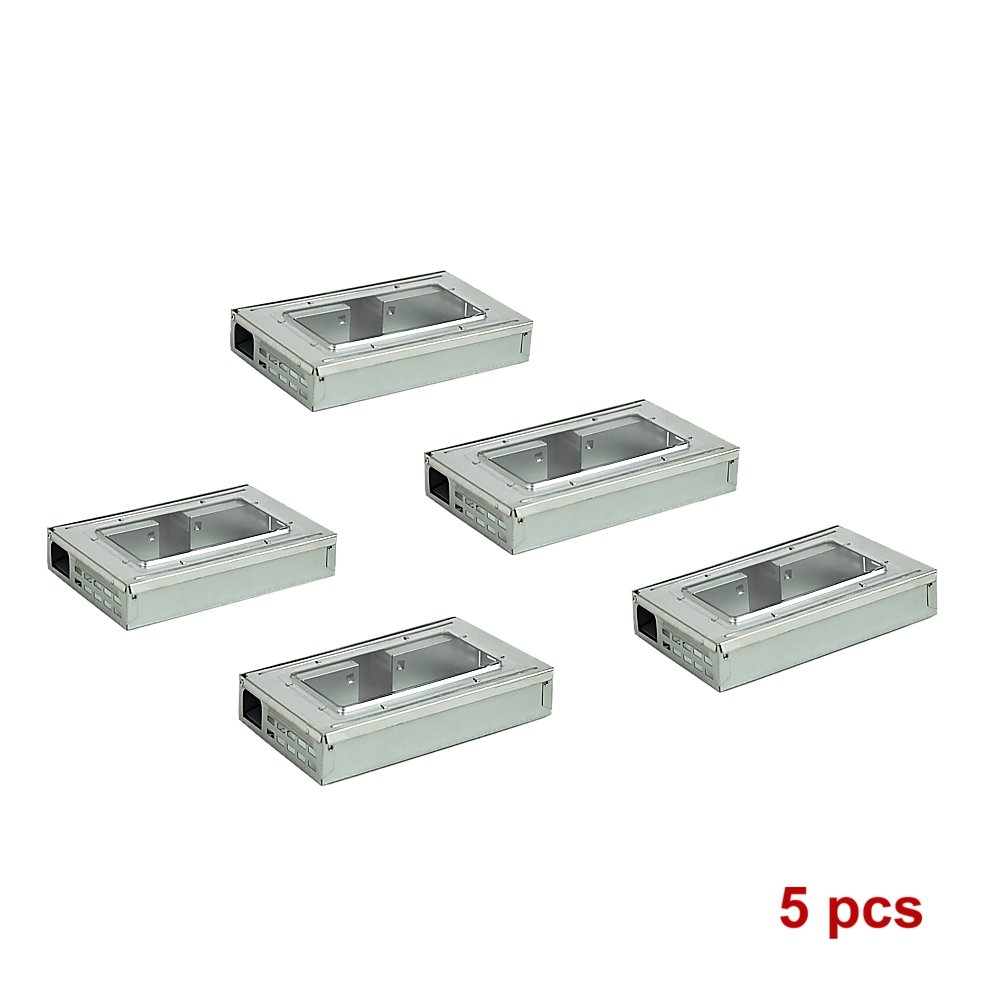 5x Humane Mice Trap Reusable Safe Catching Metal Mouse Multi Live Catcher