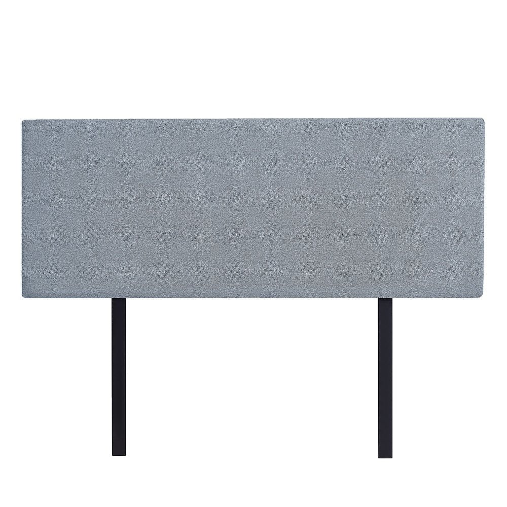 Linen Fabric Queen Bed Deluxe Headboard Bedhead - Berlin Blue