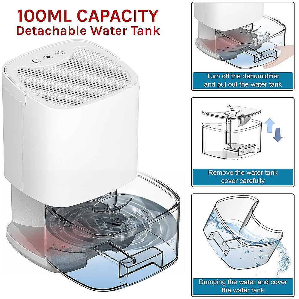 1000ML Mini Dehumidifier - Portable Air Dryer - Office Moisture Absorber