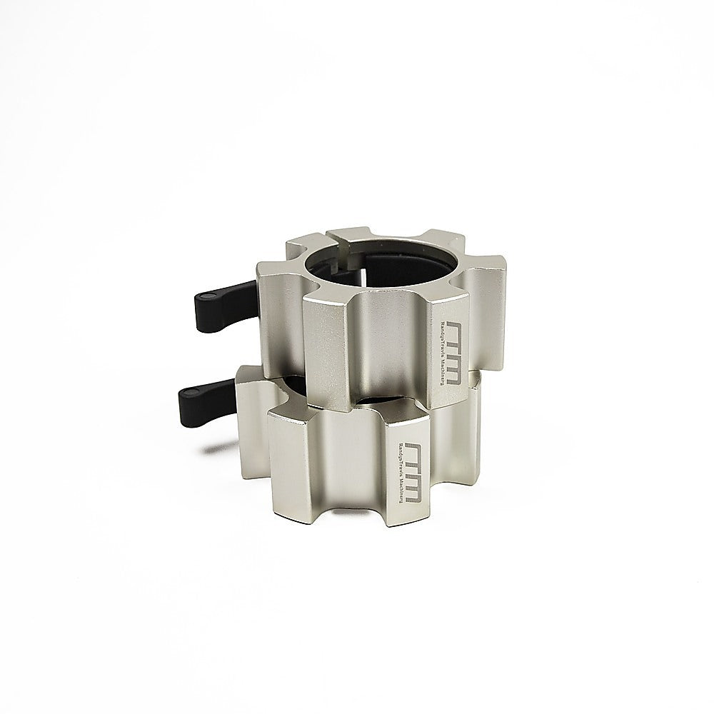 Aluminium Olympic Lock Collars | Pair Barbell Clamps Clips Quick