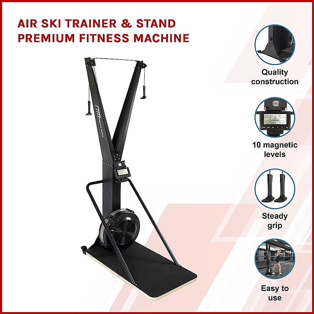 Air Ski Trainer & Stand | Premium Fitness Machine