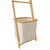 Wall Leaning Ladder Shelf with Laundry Basket - Towel Rack Included