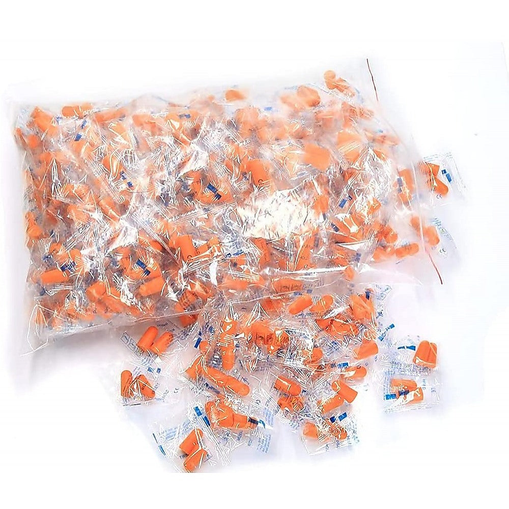 Foam Ear Plugs Disposable | 200 Pairs | Noise Cancelling Plane Sleep Snoring