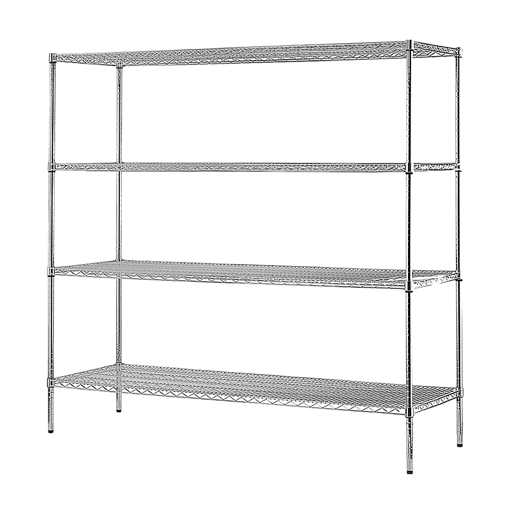 3 - Modular Wire Storage Shelf | Dimensions: 1500 x 600 x 1800mm | Steel Shelving