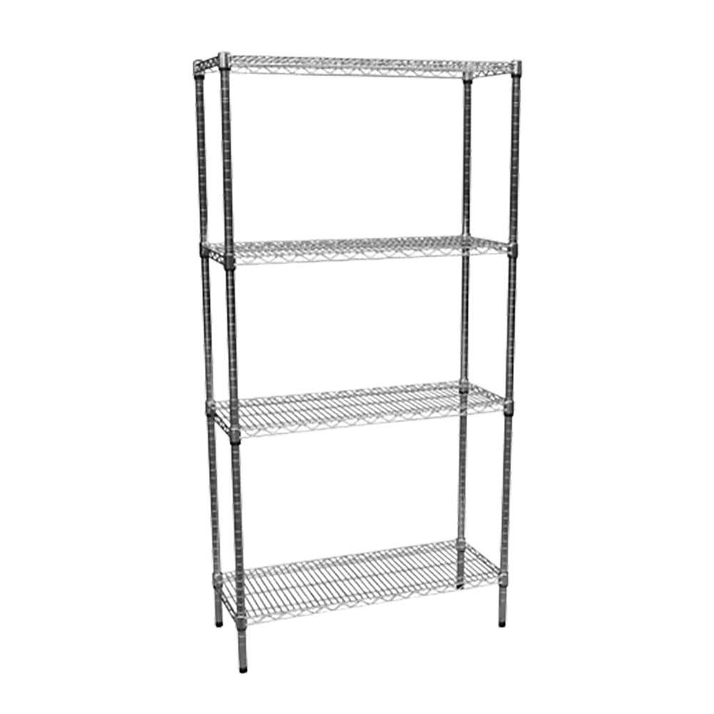 Modular Wire Storage Shelf | Dimensions: 900 x 350 x 1800mm | Steel Shelving