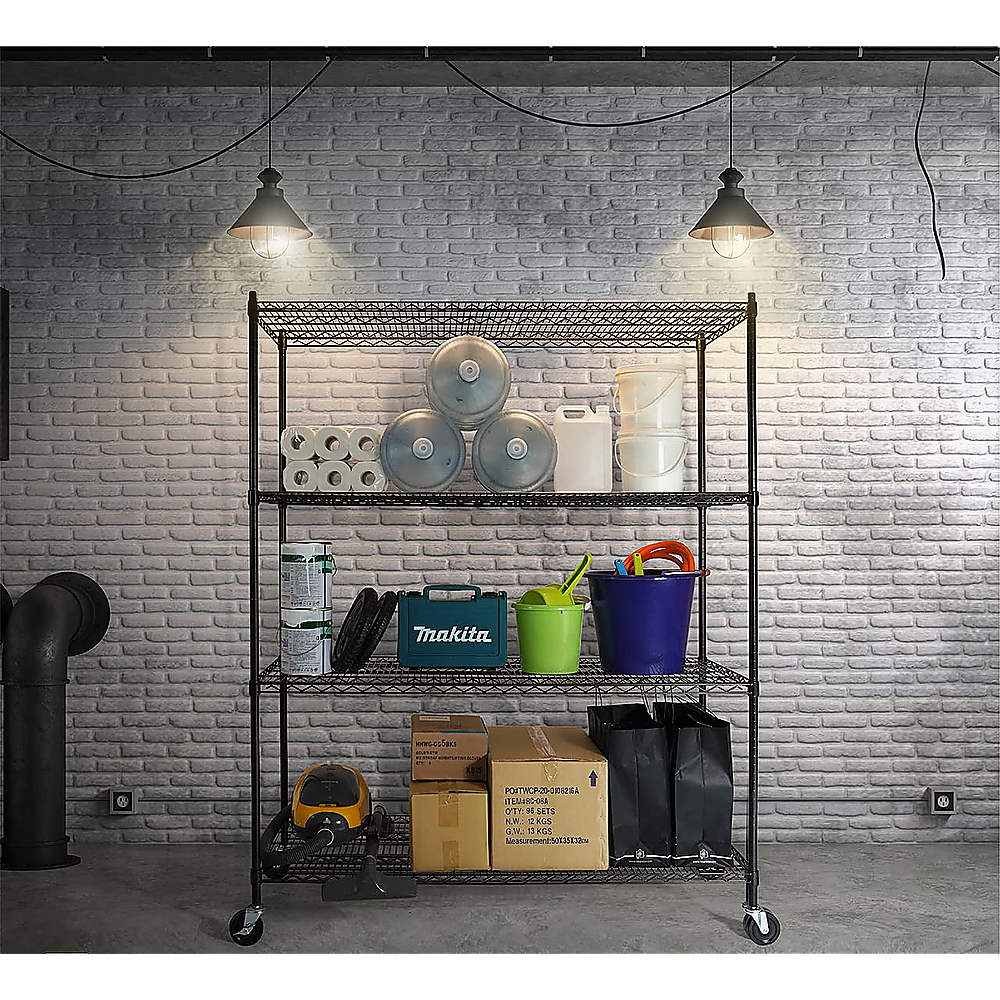 Modular Steel Shelving | 1500 x 350 x 1800mm Wire Storage Shelf - The ...