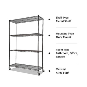 Modular Steel Shelving | 1500 x 350 x 1800mm Wire Storage Shelf