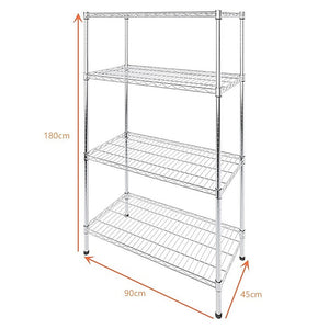 Modular Steel Shelving | 900x450x1800mm Wire Storage Shelf