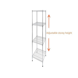 Modular Steel Shelving | 350 x 350 x 1800mm Wire Storage Shelf