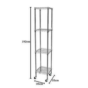 Modular Wire Storage Shelf 350 x 350 x 1800mm | Steel Shelving