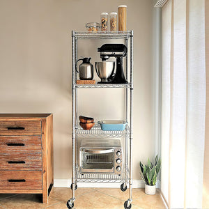 Modular Wire Storage Shelf 350 x 350 x 1800mm | Steel Shelving