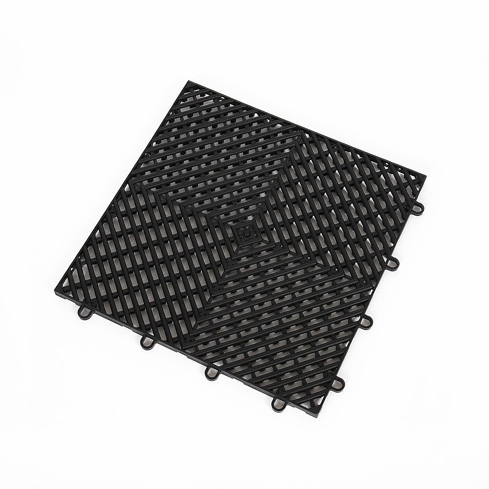 Vented Garage Floor Tiles | Snow Water Drainage, 30x30cm
