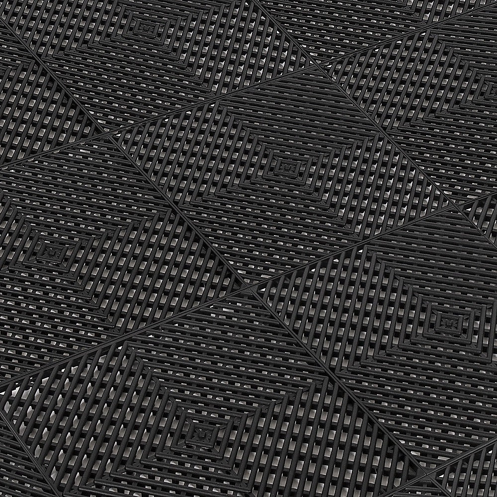 Vented Garage Floor Tiles | Snow Water Drainage, 30x30cm